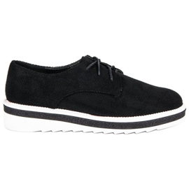 Cm Paris Chaussures en daim à lacets le noir 1