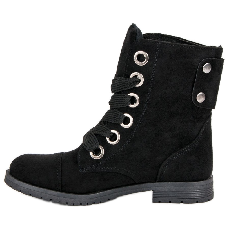 Travailleurs en daim noir le noir 1