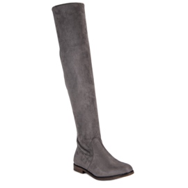 Super Me Cuissardes en daim gris 1