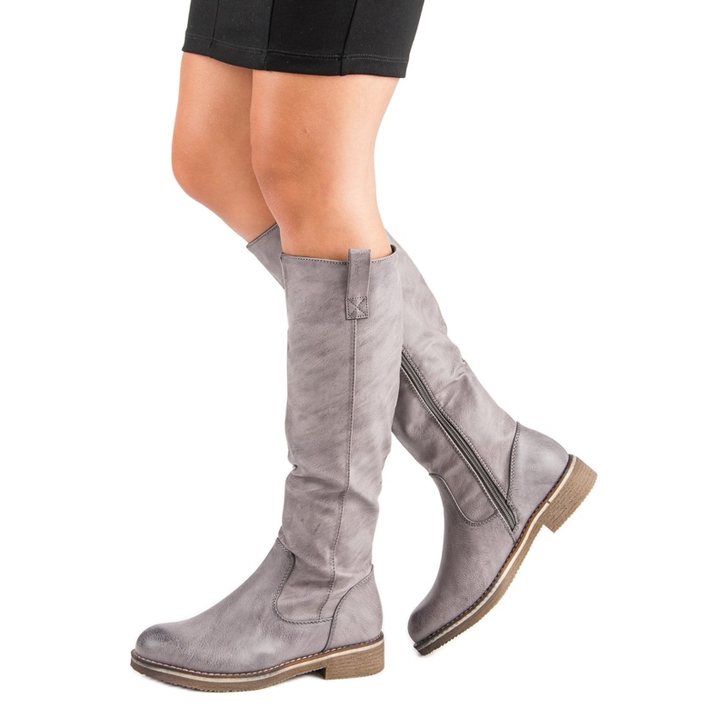 Super Me Bottes décontractées pour femmes gris 1 Super Me Bottes décontractées pour femmes gris 1