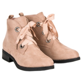 Seastar Bottines en daim à nouer brun 6