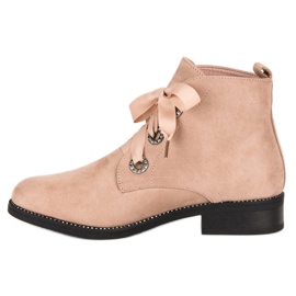 Seastar Bottines en daim à nouer brun 4