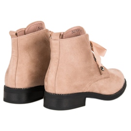 Seastar Bottines en daim à nouer brun 5