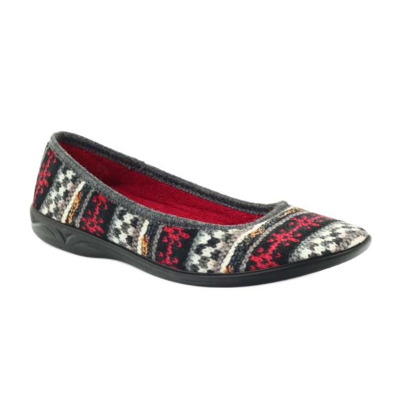 Chaussons en velours motif norvégien Adanex multicolore 1