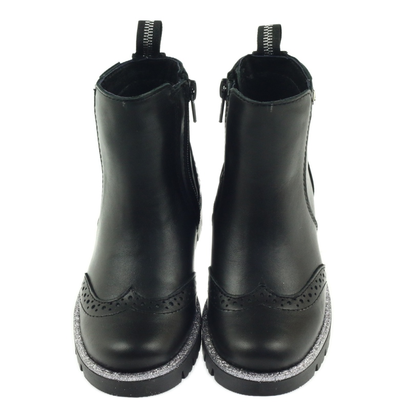 Bottes noires Ren But 3313 isolées le noir 3