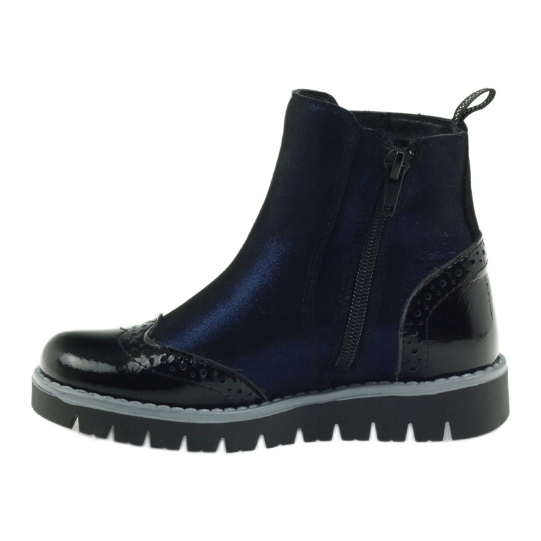 Bottes noires Ren But 3313 isolées bleu marine 2