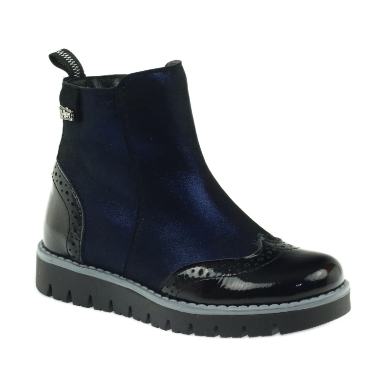 Bottes noires Ren But 3313 isolées bleu marine 1