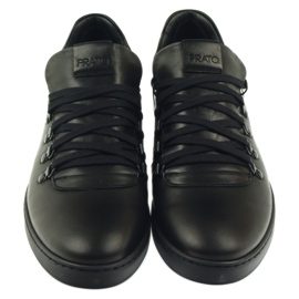 Pilpol Chaussures en cuir de sport noir PC051 le noir 3