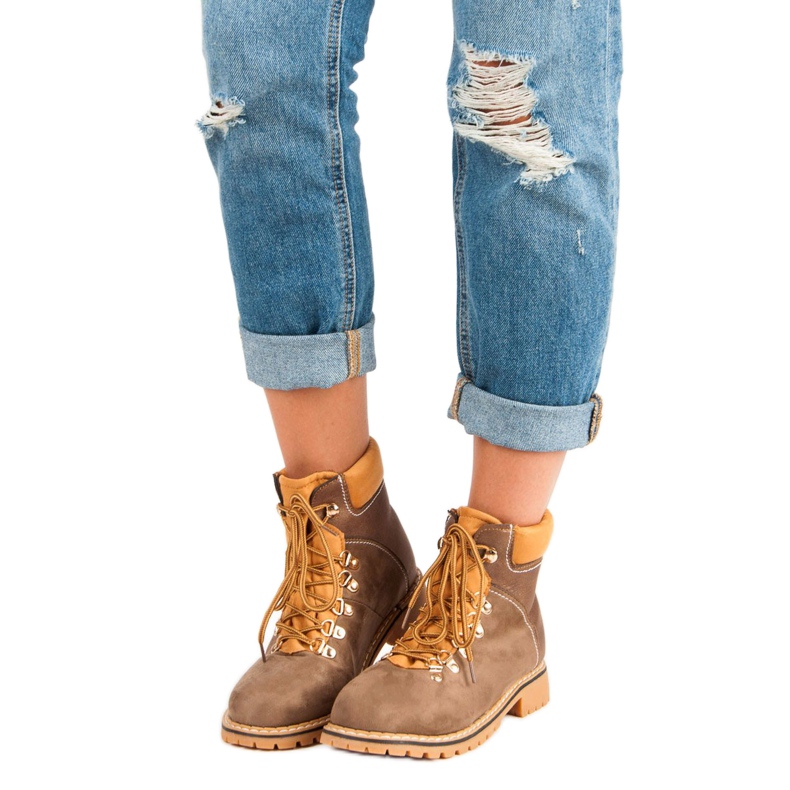 Chaussures de randonnée marron femme brun 1