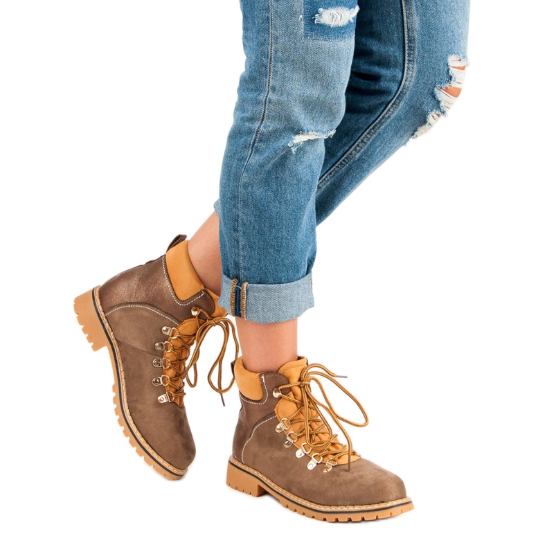 Chaussures de randonnée marron femme brun 2