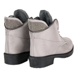 Balada Bottines nouées grises 1