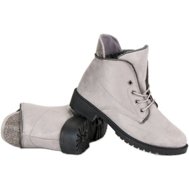 Balada Bottines nouées grises 2