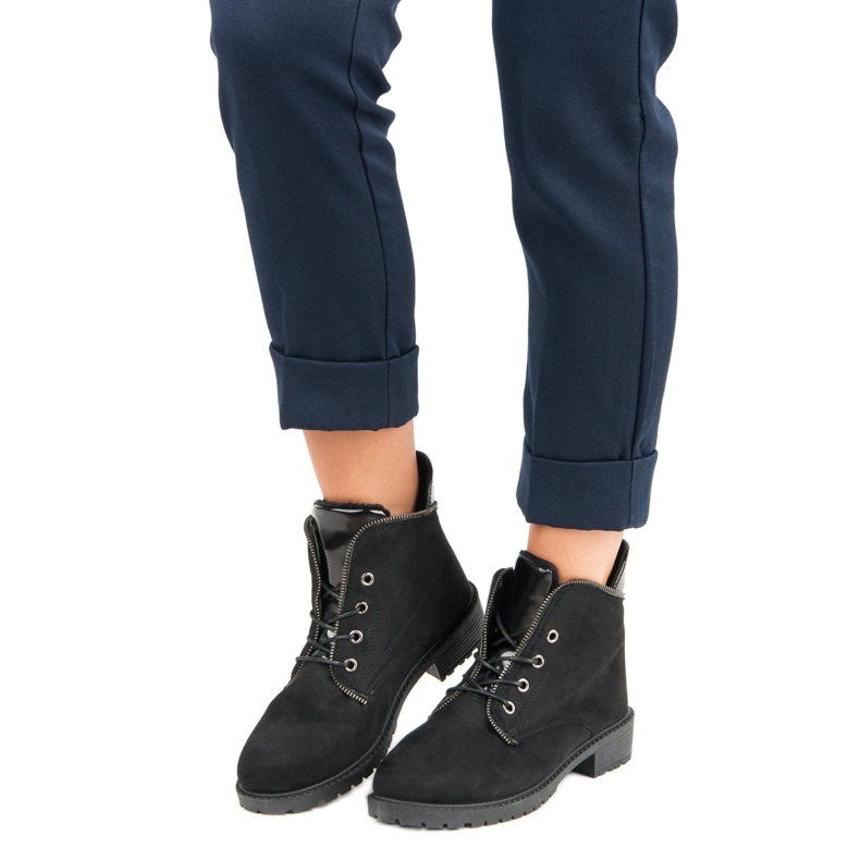 Balada Bottes nouées noires le noir 1