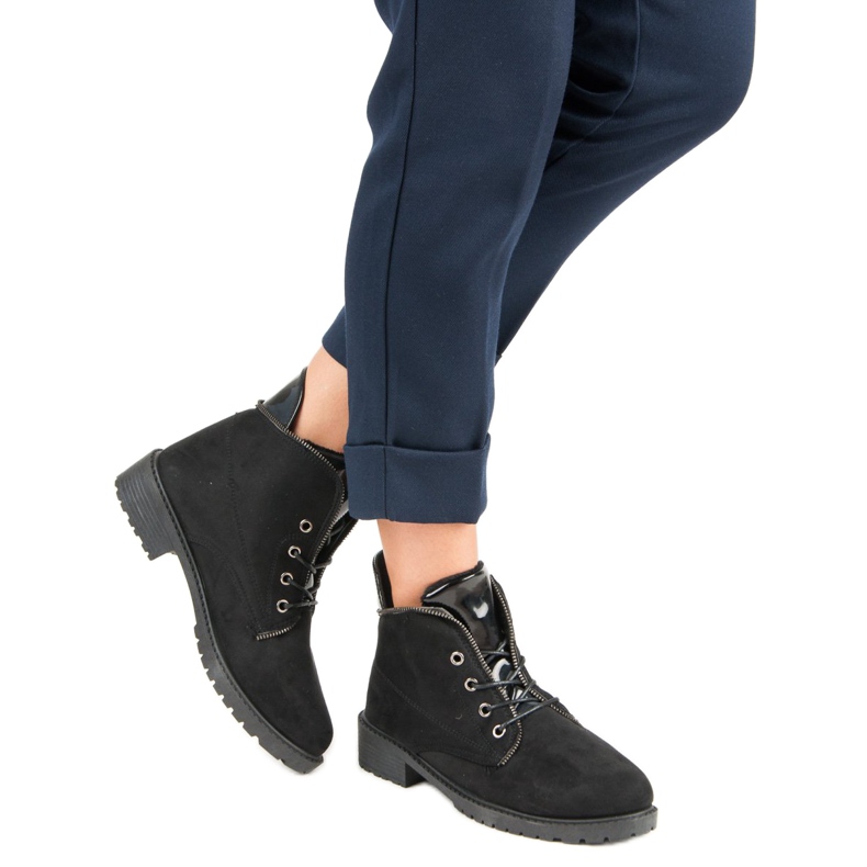 Balada Bottes nouées noires le noir 2