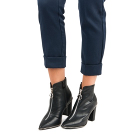Bottes noires élégantes le noir 1
