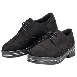 Seastar Chaussures en daim à la mode le noir 4
