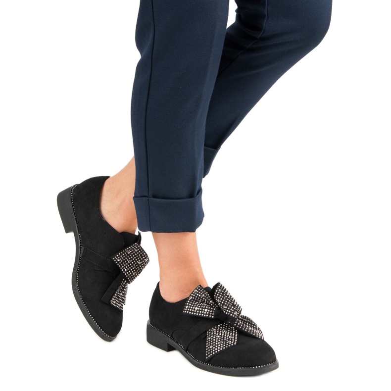 Seastar Chaussures en daim élégantes noir 2