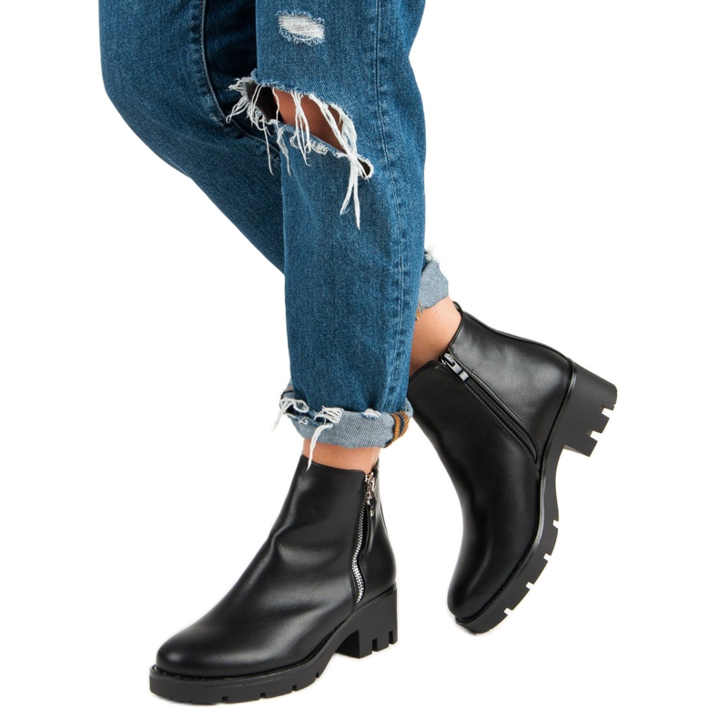 Seastar Bottes noires confortables 2