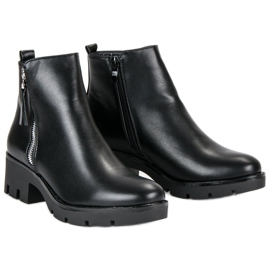 Seastar Bottes noires confortables le noir 6