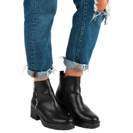 Seastar Bottes noires confortables le noir 1