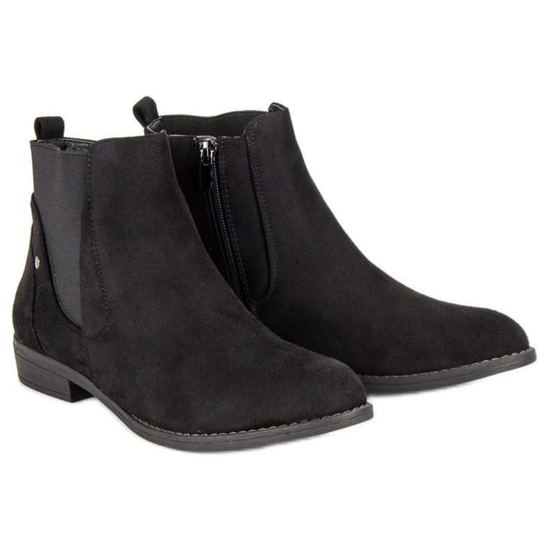 Groto Gogo Bottes Jodhpur confortables le noir 1