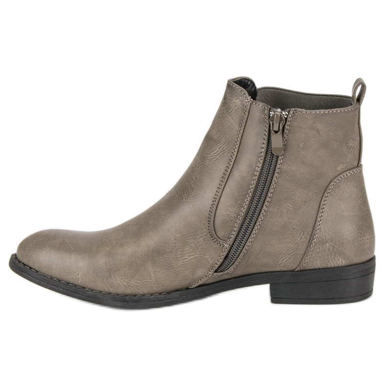 Groto Gogo Bottines confortables Bottines Jodhpur gris 1