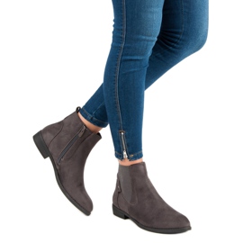 Groto Gogo Bottes Jodhpur confortables gris 2