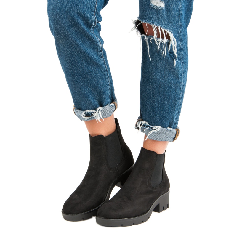 Seastar Bottines Jodhpur en daim noir 1