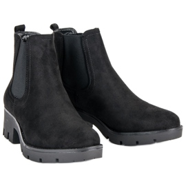 Seastar Bottines Jodhpur en daim le noir 5