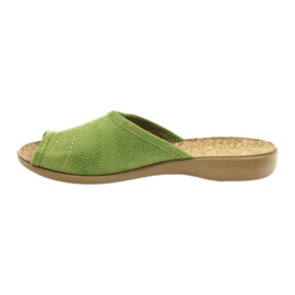 Befado chaussures pour femmes pantoufles 254D021 pantoufles vert 2