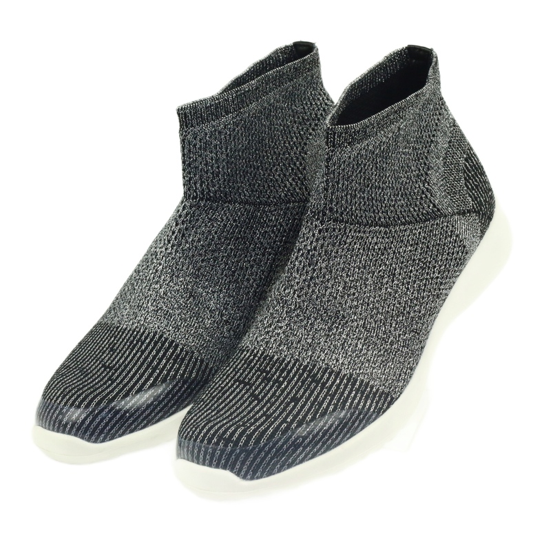 American Club Chaussures de sport noires américaines 17044 noir / argent 3