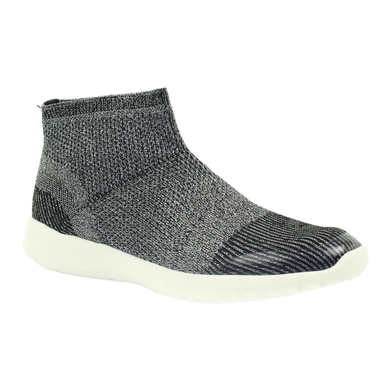 American Club Chaussures de sport noires américaines 17044 noir / argent le noir 1