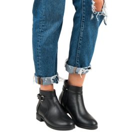 Abloom Bottines noires sur une fermeture éclair le noir 4