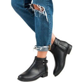 Abloom Bottines noires sur une fermeture éclair le noir 5