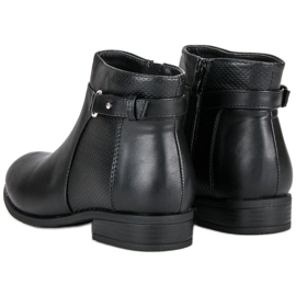 Abloom Bottines noires sur une fermeture éclair le noir 2
