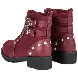 Clowse Bottes de travail à la mode rouge 2