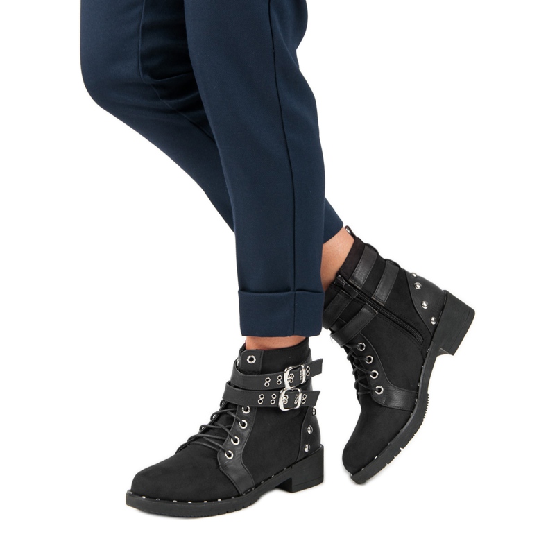 Clowse Bottes de travail à la mode le noir 2