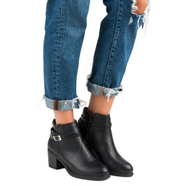 Abloom Bottines noires sur un poteau le noir 4