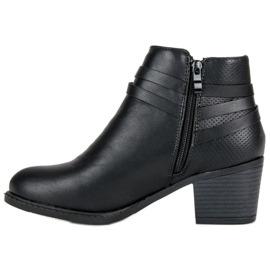 Abloom Bottines noires sur un poteau le noir 1