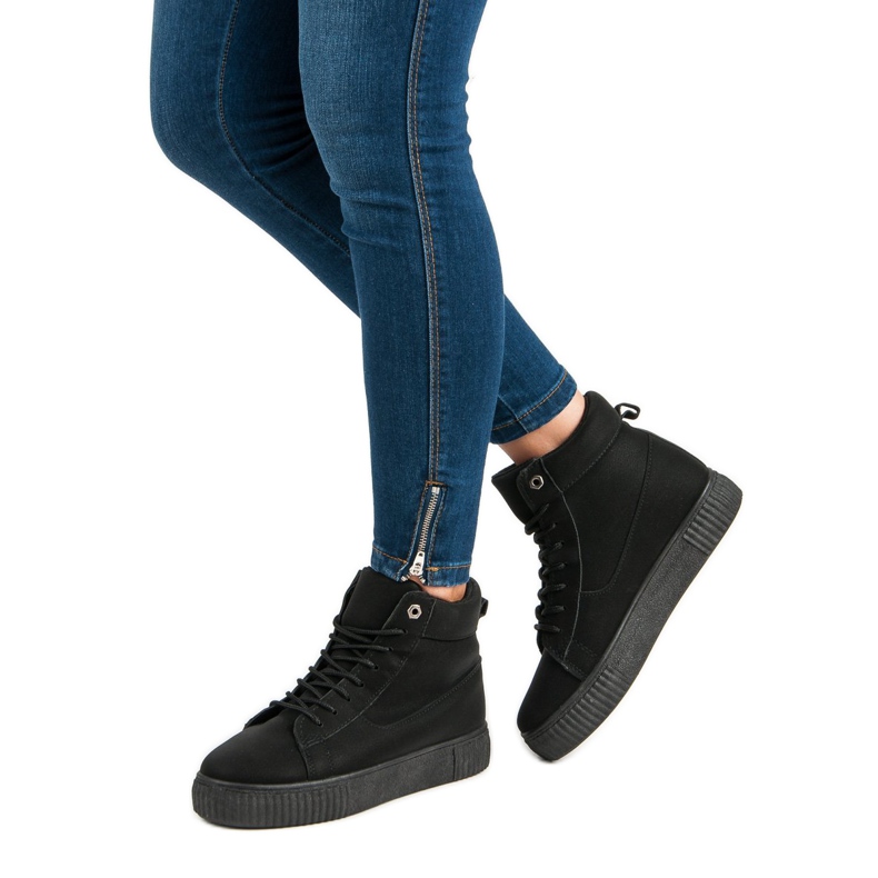 SDS Bottines de sport noires 1