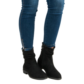 Groto Gogo Bottes en daim pour femmes le noir 6