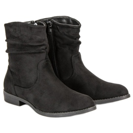 Groto Gogo Bottes en daim pour femmes le noir 5