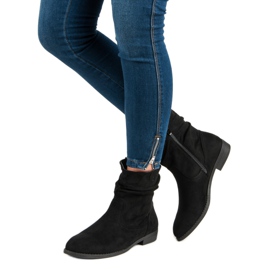 Groto Gogo Bottes en daim pour femmes noir 1