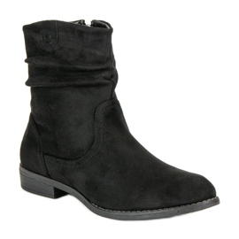 Groto Gogo Bottes en daim pour femmes le noir 2