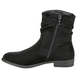 Groto Gogo Bottes en daim pour femmes le noir 3