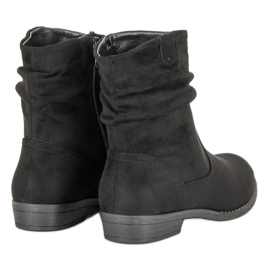 Groto Gogo Bottes en daim pour femmes le noir 4