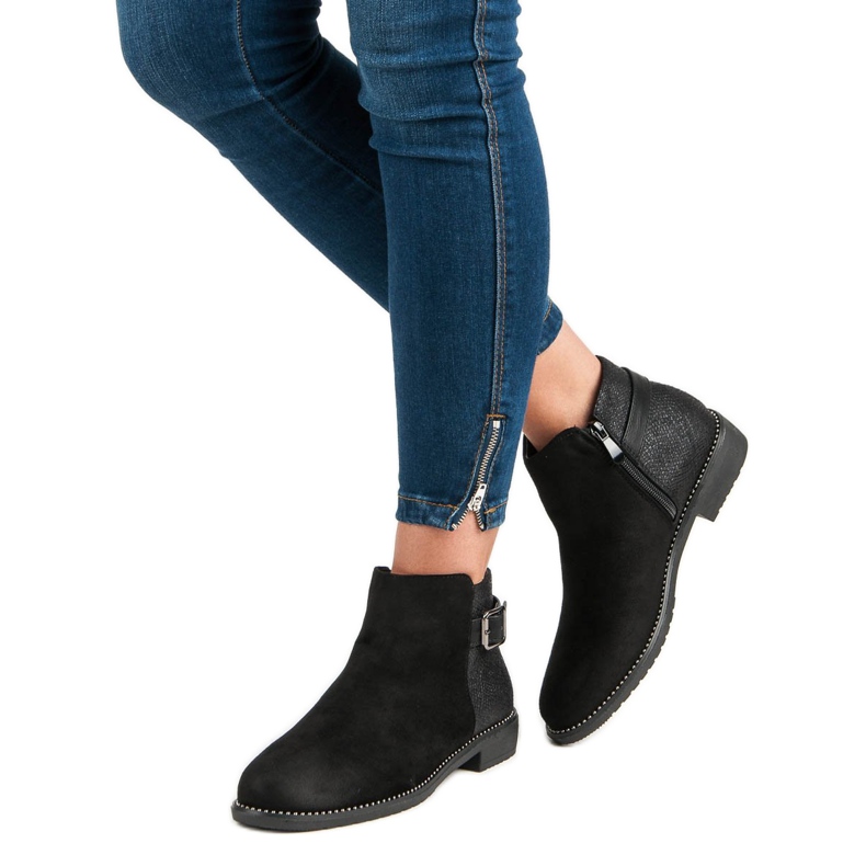 Nio Nio Bottines femme le noir 1