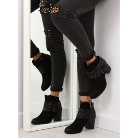 Bottes sur un talon stable noir G-36 Noir 6
