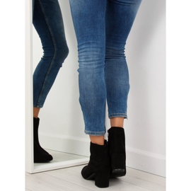 Bottines noires à talons F780 noir 1