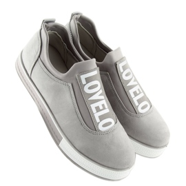 Gris Baskets femme grises X-9707 Gris 2